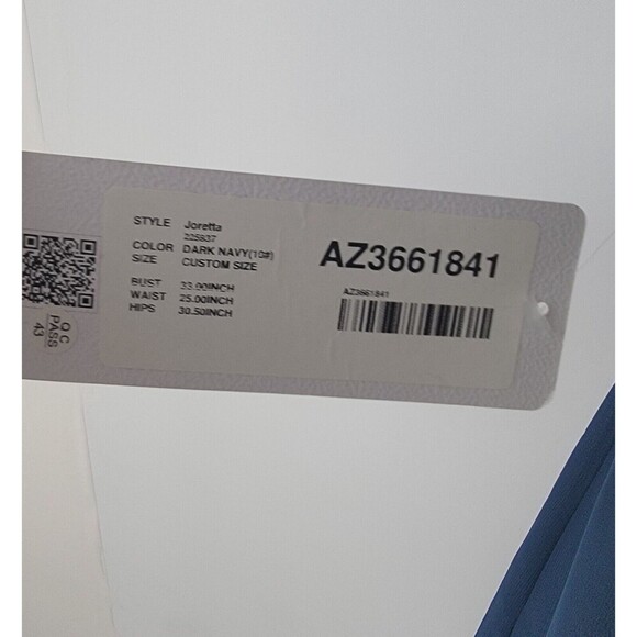 Azazie joretta Sleeveless side slit Back Zip Gown size custom size - Picture 8 of 8